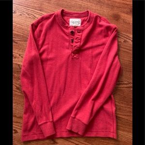 Eddie Bauer Red Henley